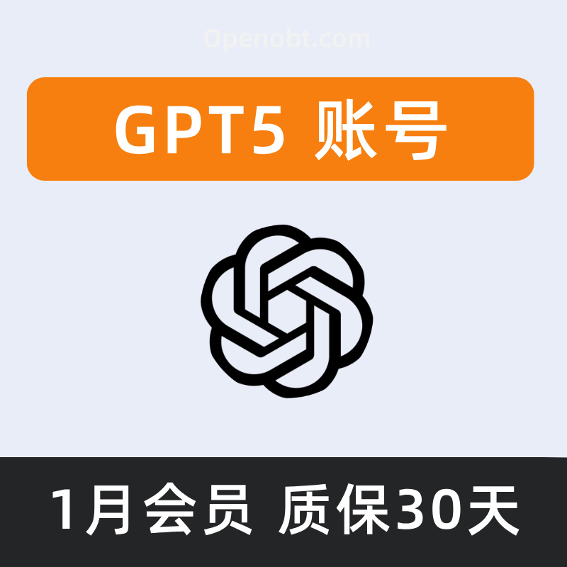 GPT5会员账号  独享账号 正规充值 单人独享 包售后30天